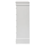 Louis Philippe 5-drawer Bedroom Chest White