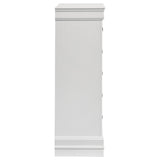 Louis Philippe 5-drawer Bedroom Chest White