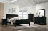 Louis Philippe Black 5-Piece Queen Bedroom Set by Furniture of America at Eve Furniture