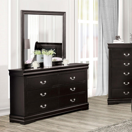 Louis Philippe Black Dresser by Furniture of America at Eve Furniture
