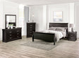 Louis Philippe Black Full Bed by Furniture of America at Eve Furniture