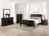 Louis Philippe Black Full Bed by Furniture of America at Eve Furniture