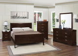 Louis Philippe Cappuccino Full Panel Sleigh Bed by Coaster at Eve Furniture