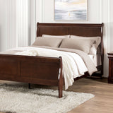 Louis Philippe Dark Cherry Full Bed by Furniture of America at Eve Furniture