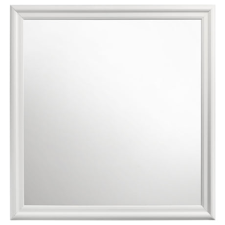 Louis Philippe Dresser Mirror White