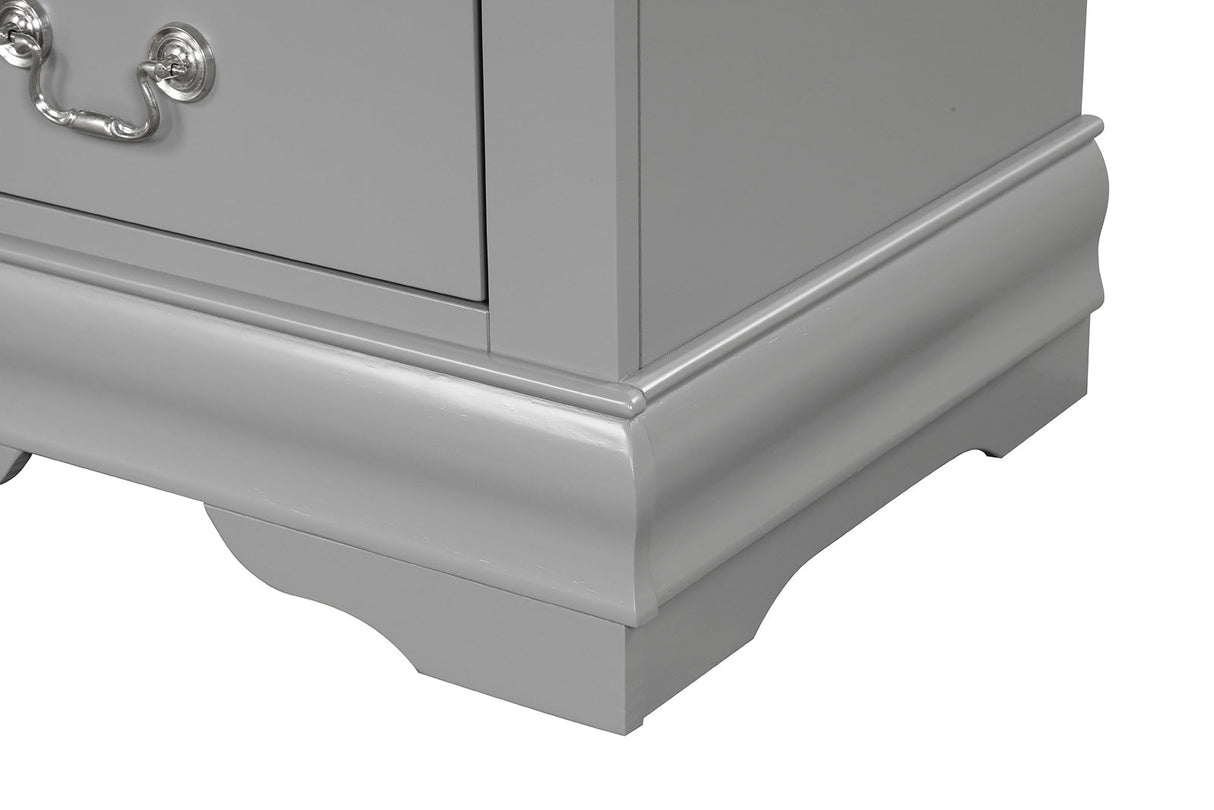 Louis Philippe Gray 4-Piece Queen Bedroom Set by Furniture of America at Eve Furniture