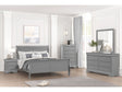 Louis Philippe Gray 4-Piece Queen Bedroom Set by Furniture of America at Eve Furniture