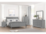 Louis Philippe Gray 4-Piece Queen Bedroom Set by Furniture of America at Eve Furniture
