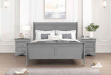 Louis Philippe Gray 5-Piece Queen Bedroom Set by Furniture of America at Eve Furniture