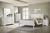 Louis Philippe White 2-drawer Nightstand Bedside Table by Coaster at Eve Furniture