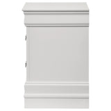 Louis Philippe White 2-drawer Nightstand Bedside Table by Coaster at Eve Furniture