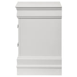 Louis Philippe White 2-drawer Nightstand Bedside Table by Coaster at Eve Furniture