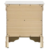 Louis Philippe White 2-drawer Nightstand Bedside Table by Coaster at Eve Furniture
