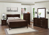Louis Philippe White 4-Piece Full Panel Bedroom Set with High Headboard by Coaster at Eve Furniture