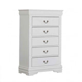 Louis Philippe White 4-Piece Queen Bedroom Set by Furniture of America at Eve Furniture