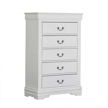 Louis Philippe White 4-Piece Queen Bedroom Set by Furniture of America at Eve Furniture