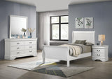 Louis Philippe White 4-Piece Twin Bedroom Set by Coaster at Eve Furniture