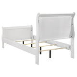 Louis Philippe White 4-Piece Twin Bedroom Set by Coaster at Eve Furniture