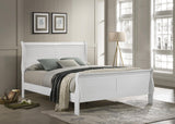 Louis Philippe White 47-inch Full Sleigh Panel Bed by Coaster at Eve Furniture