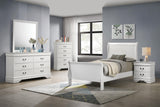 Louis Philippe White 47-inch Twin Sleigh Panel Bed by Coaster at Eve Furniture