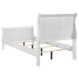 Louis Philippe White 47-inch Twin Sleigh Panel Bed by Coaster at Eve Furniture