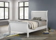 Louis Philippe White 47-inch Twin Sleigh Panel Bed by Coaster at Eve Furniture