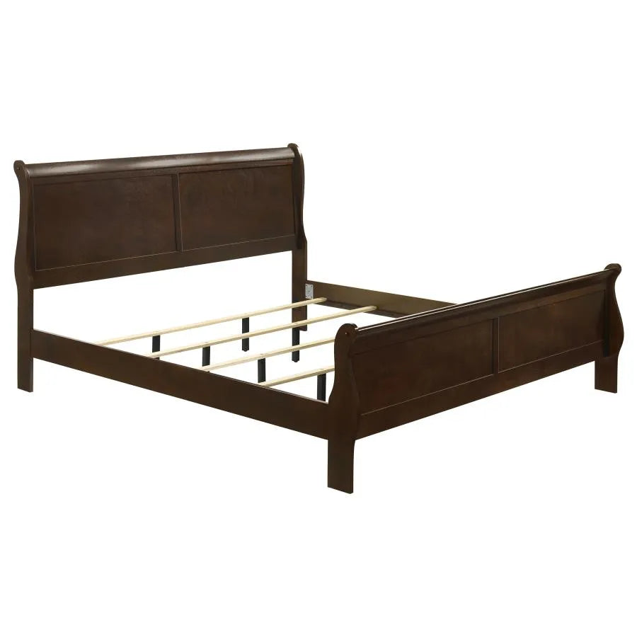 Louis Philippe White 5-Piece King Panel Bedroom Set with High Headboard by Coaster at Eve Furniture