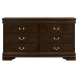 Louis Philippe White 5-Piece King Panel Bedroom Set with High Headboard by Coaster at Eve Furniture