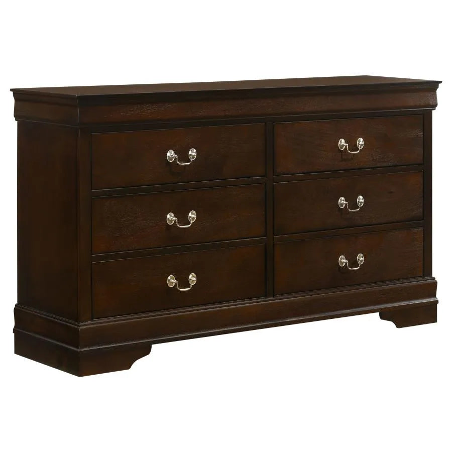 Louis Philippe White 5-Piece Queen Panel Bedroom Set with High Headboard by Coaster at Eve Furniture