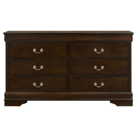 Louis Philippe White 5-Piece Queen Panel Bedroom Set with High Headboard by Coaster at Eve Furniture