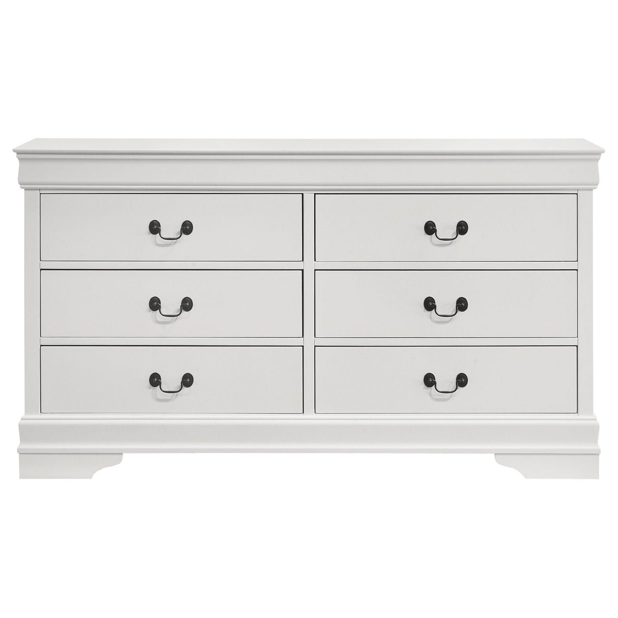 Louis Philippe White 6-drawer Dresser by Coaster at Eve Furniture