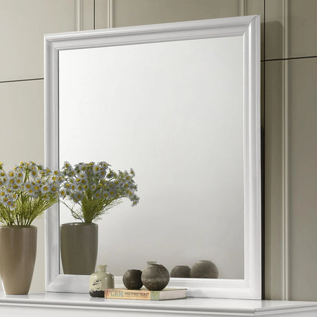 Louis Philippe White Dresser Mirror by Coaster at Eve Furniture