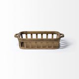 Louis Set of 2 Natural Wood Slated Nesting Trays by Mercana at Eve Furniture