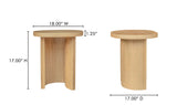 Louise Accent Table Natural by Moe's Home at Eve Furniture