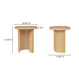 Louise Natural Accent Table by Moe's Home at Eve Furniture