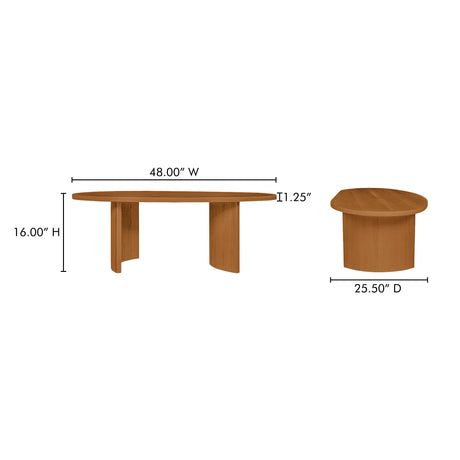 Louise Natural Coffee Table by MOES at Eve Furniture