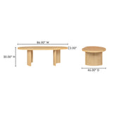 Louise Natural Dining Table by Moe's Home at Eve Furniture