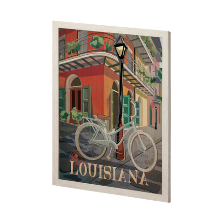 Louisiana Go USA (L) by Mercana Studio a Hand Embellished Decograph Framed Art Print by Mercana at Eve Furniture