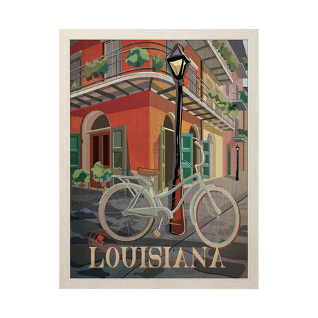 Louisiana Go USA (L) by Mercana Studio a Hand Embellished Decograph Framed Art Print by Mercana at Eve Furniture