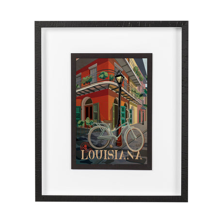 Louisiana Go USA (M) by Mercana Studio a Framed Art Print Matted under Glass by Mercana at Eve Furniture