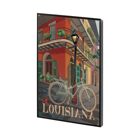 Louisiana Go USA (SM) by Mercana Studio a Hand Embellished Decograph Framed Art Print by Mercana at Eve Furniture