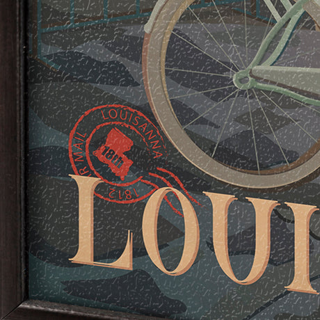 Louisiana Go USA (SM) by Mercana Studio a Hand Embellished Decograph Framed Art Print by Mercana at Eve Furniture
