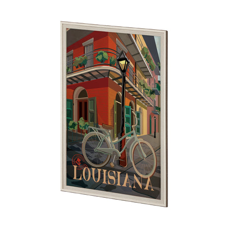 Louisiana Go USA (XL) by Mercana Studio a Hand Embellished Decograph Framed Art Print under Glass by Mercana at Eve Furniture