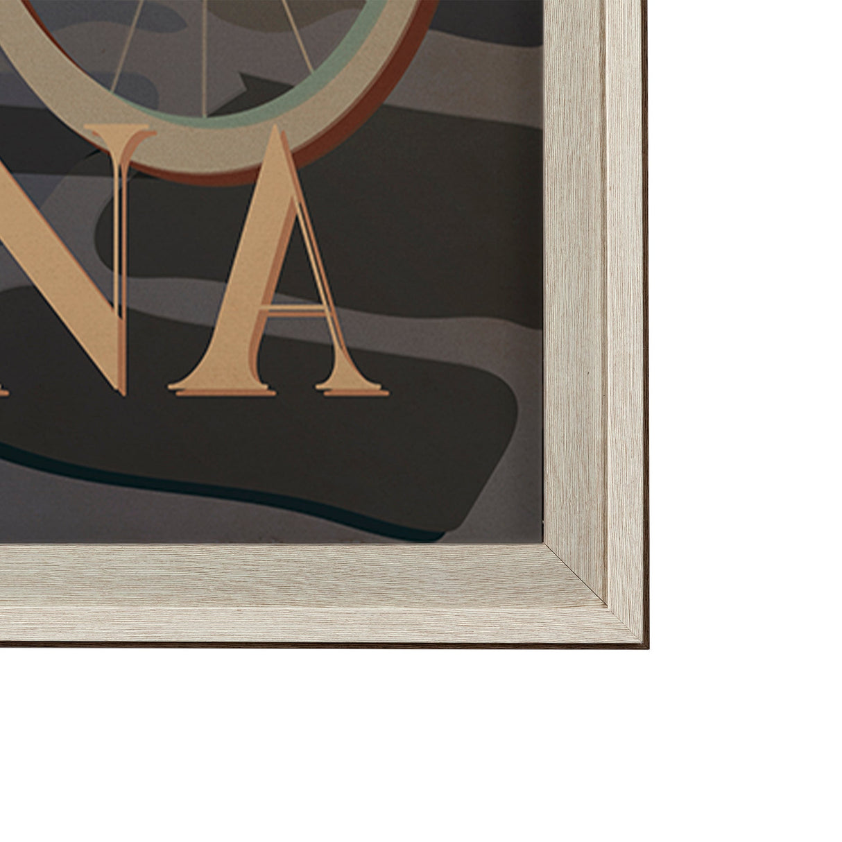 Louisiana Go USA (XL) by Mercana Studio a Hand Embellished Decograph Framed Art Print under Glass by Mercana at Eve Furniture