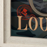 Louisiana Go USA (XL) by Mercana Studio a Hand Embellished Decograph Framed Art Print under Glass by Mercana at Eve Furniture