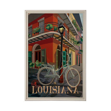 Louisiana Go USA (XL) by Mercana Studio a Hand Embellished Decograph Framed Art Print under Glass by Mercana at Eve Furniture