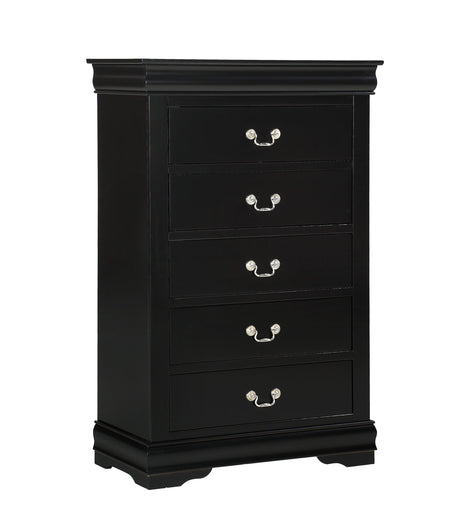 Louis Philip Black Chest by Crown Mark at Eve Furniture