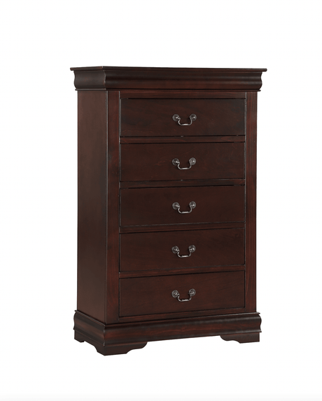 Louis Philip Cherry Chest by Crown Mark at Eve Furniture