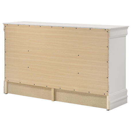 Louis Philippe White 6-drawer Dresser by Coaster at Eve Furniture