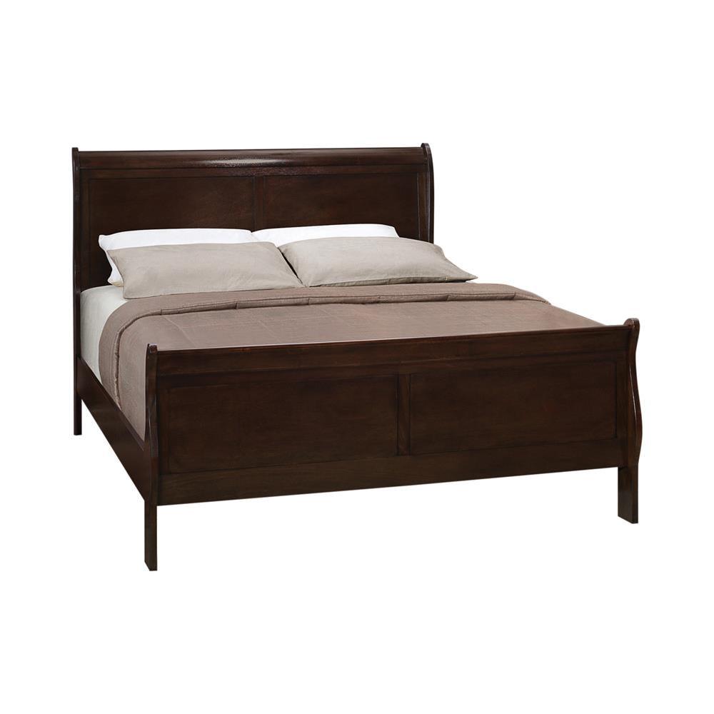 Louis Philippe Cappuccino Queen Panel Sleigh Bed by Coaster at Eve Furniture